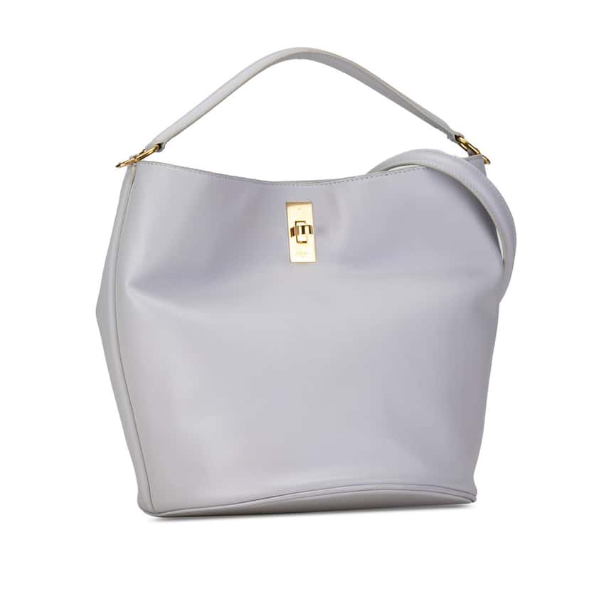 Celine Teen Bucket 16 Blue Leather Very good condition - Back View