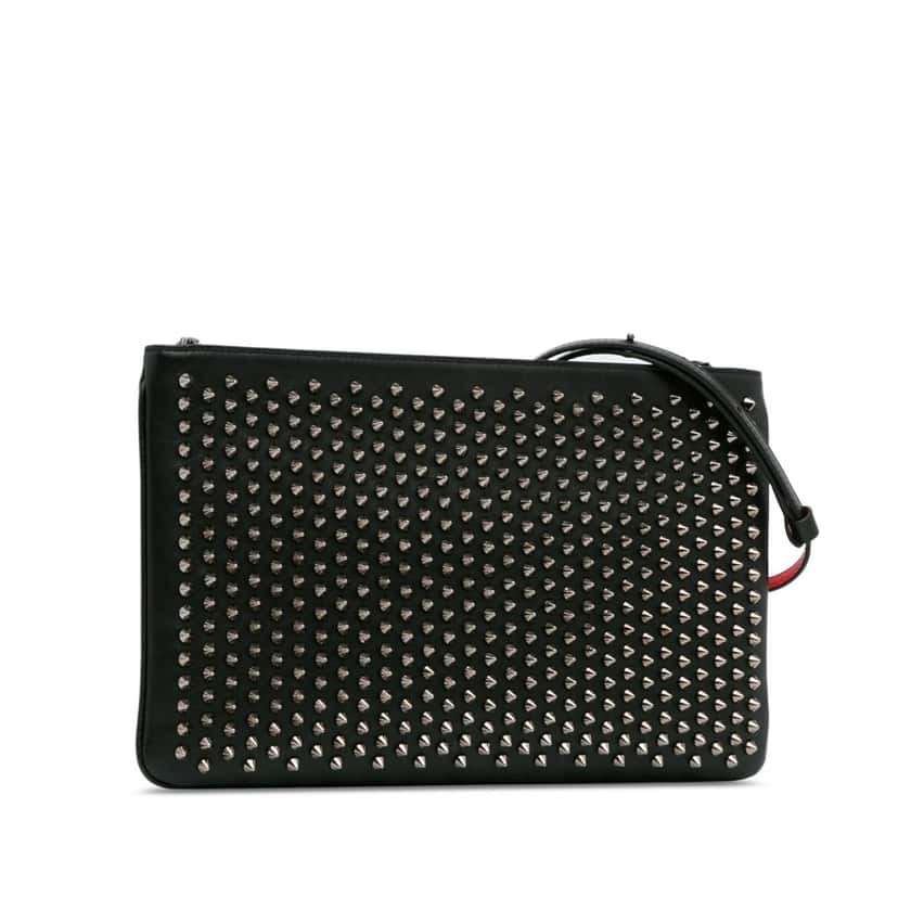 Christian Louboutin Studded LoubiPosh Crossbody Black Leather Good condition - Back View