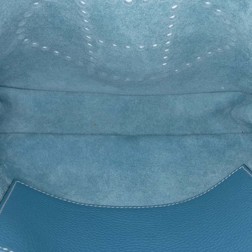 Hermès Clemence Evelyne I 29 Blue Leather Good condition - Model View