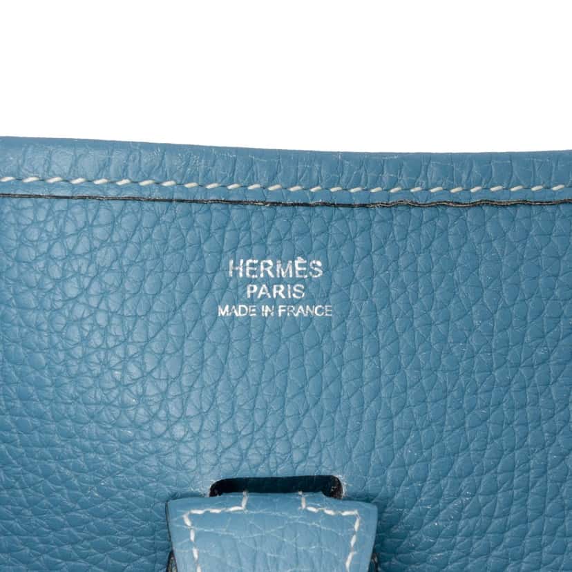 Hermès Clemence Evelyne I 29 Blue Leather Good condition - Box View
