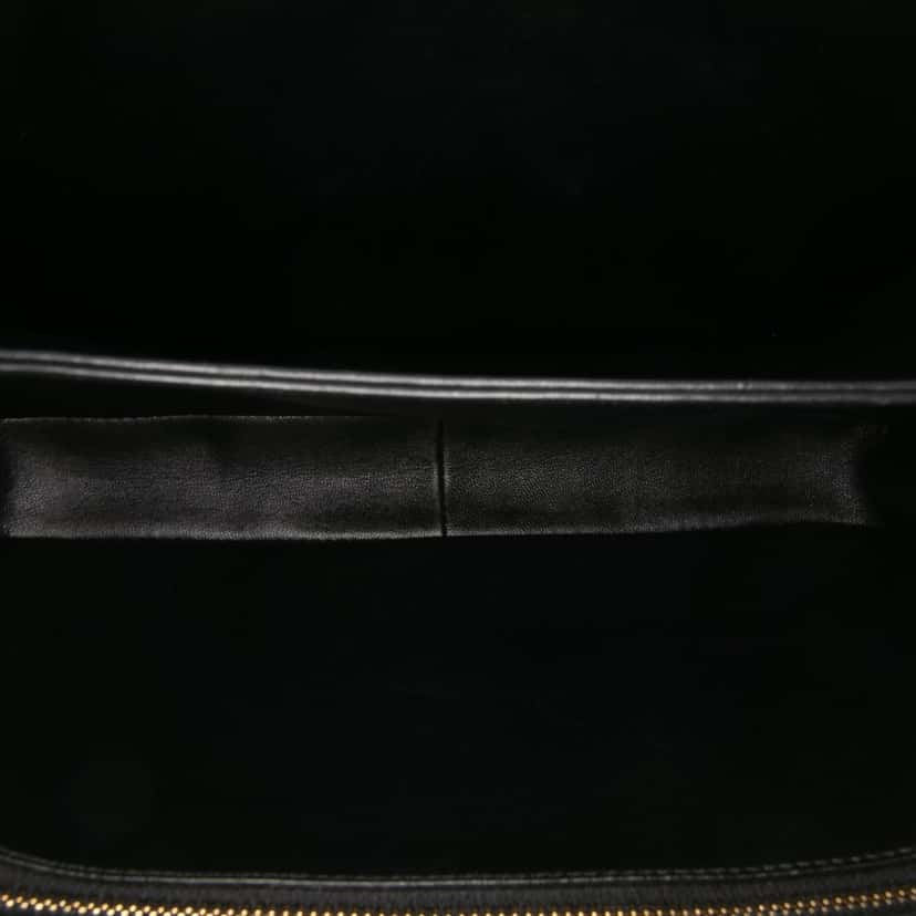 Celine Large Shiny Calfskin Triomphe Crossbody Black Leather Good condition - Model View