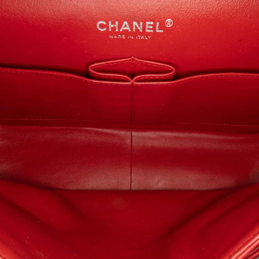 Chanel Jumbo Classic Caviar Double Flap Red Leather Good condition - Box View
