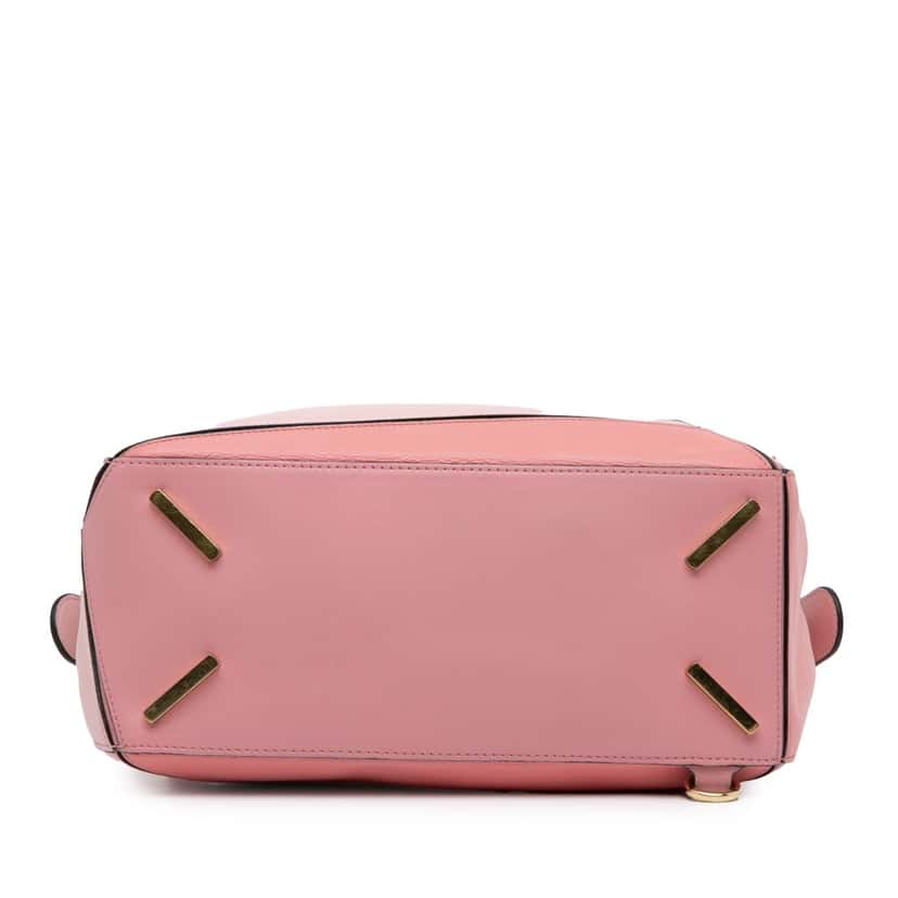 Loewe Small Calfskin Puzzle Satchel Pink Leather Good condition - Model View