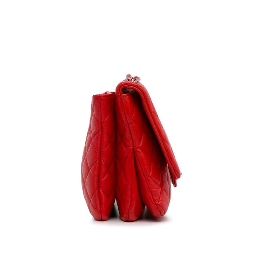 Chanel Maxi 3 Tender Touch Flap Red Leather Good condition - Inside View