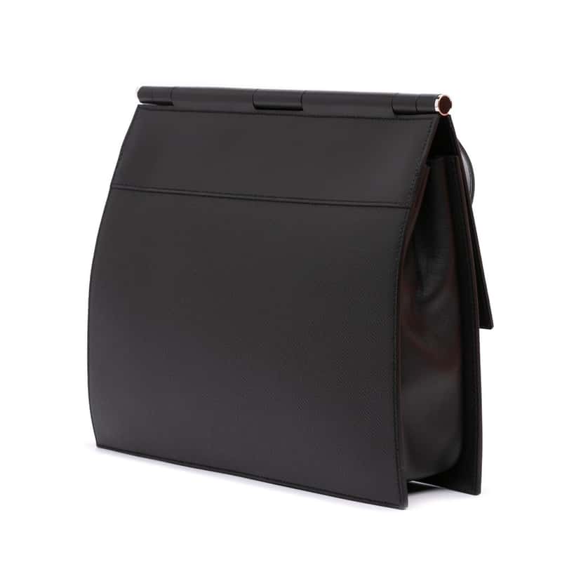 Hermès Epsom Swift Sacabar 30 Black Leather Good condition - Back View