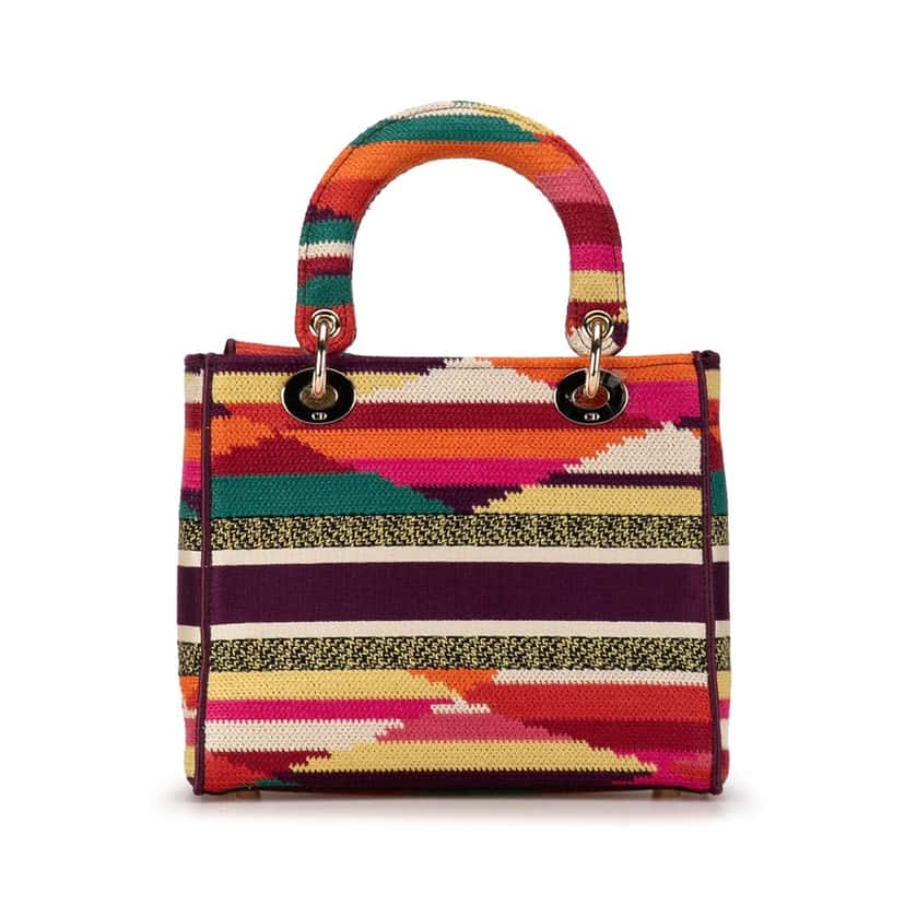 Dior Medium Canvas Lady D-Lite MultiColor Canvas Good condition - Inside View