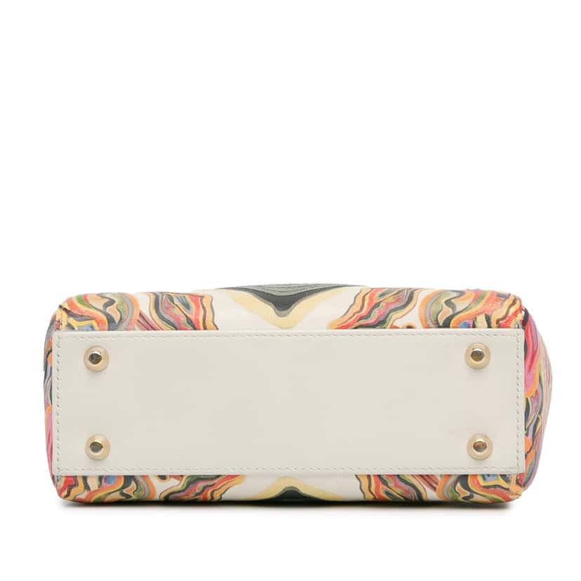 Dior Limited Edition Mini Calfskin Lady DiorAmour Lady Dior White Leather Very good condition - Model View