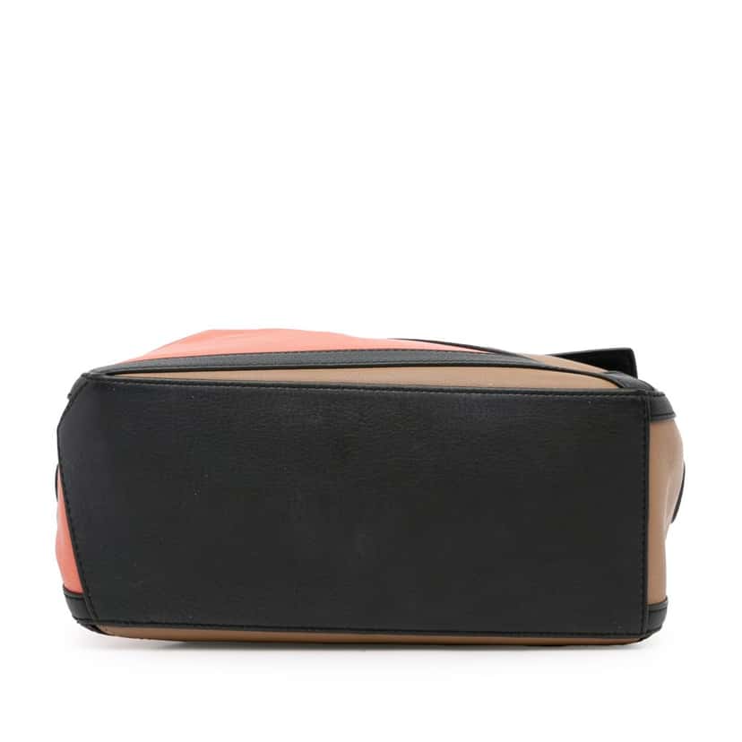 Loewe Small Calfskin Graphic Puzzle Satchel Brown Leather Good condition - Model View