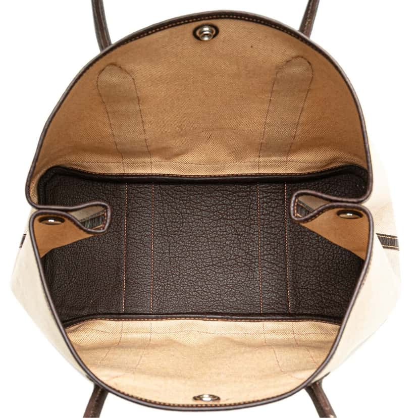 Hermès Toile and Negonda Garden Party 36 Brown Canvas Good condition - Model View