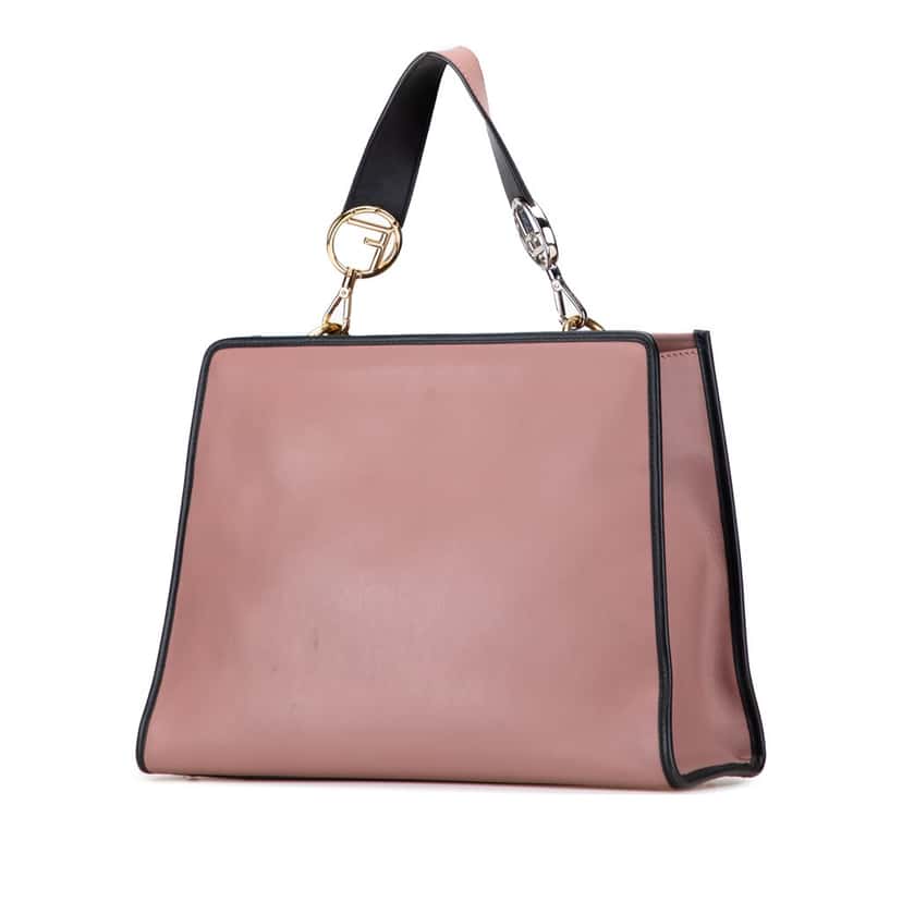 Fendi Medium Leather Runaway Satchel Pink Leather Good condition - Back View