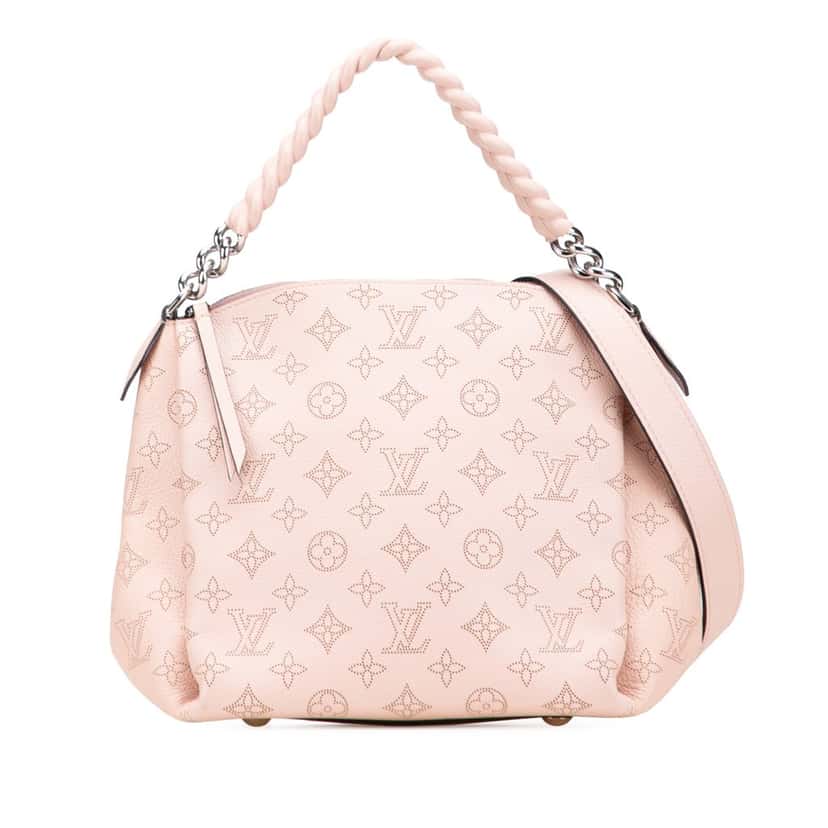 Louis Vuitton Monogram Mahina Babylone Chain BB Pink Leather Good condition - Front View