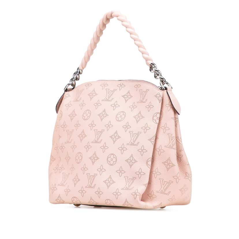 Louis Vuitton Monogram Mahina Babylone Chain BB Pink Leather Good condition - Back View