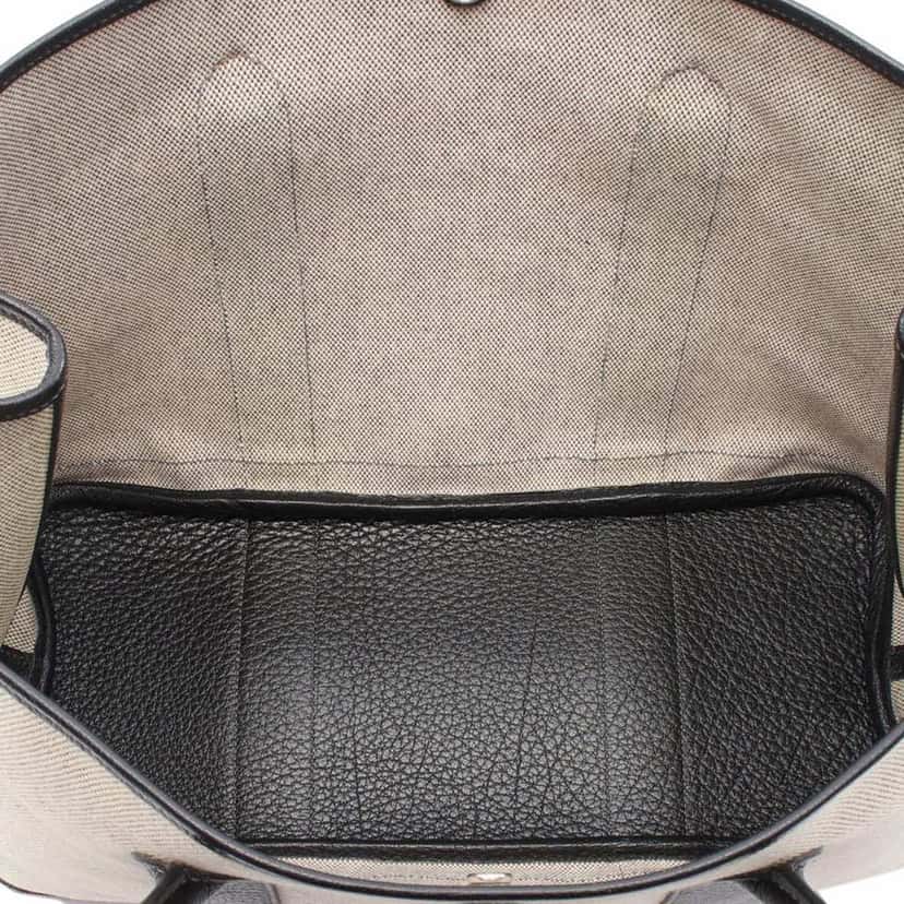 Hermès Toile and Negonda Garden Party 36 Grey Canvas Good condition - Inside View