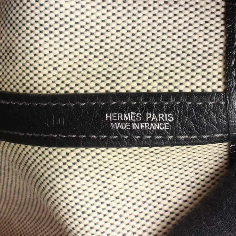 Hermès Toile and Negonda Garden Party 36 Grey Canvas Good condition - Model View