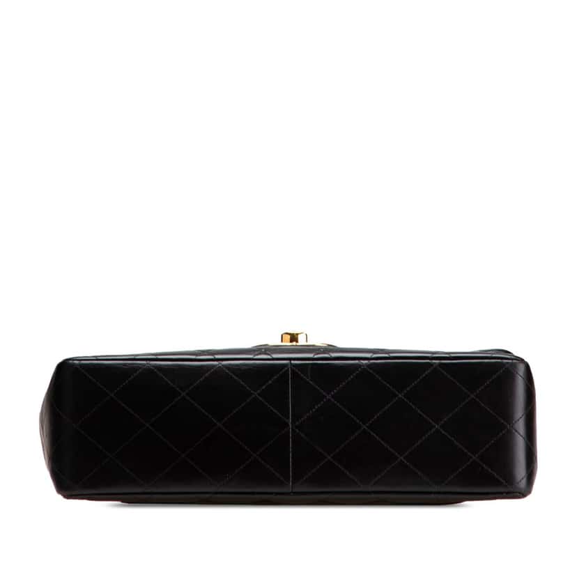 Chanel Jumbo XL Classic Lambskin Single Flap Black Leather Good condition - Inside View