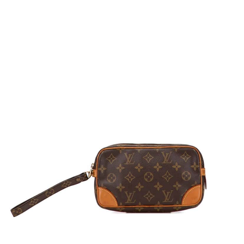 Louis Vuitton Monogram Marly Dragonne PM Brown Canvas Good condition - Front View