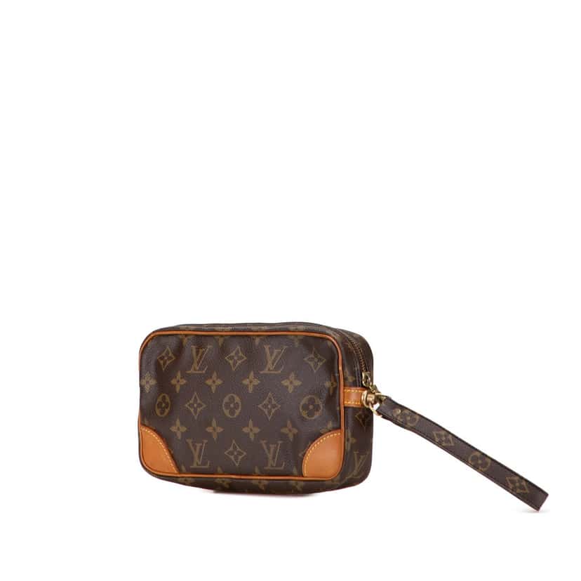 Louis Vuitton Monogram Marly Dragonne PM Brown Canvas Good condition - Back View
