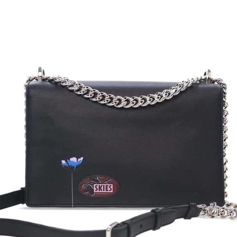 Dior Medium Calfskin Paradise Diorama Flap Black Leather Good condition - Back View