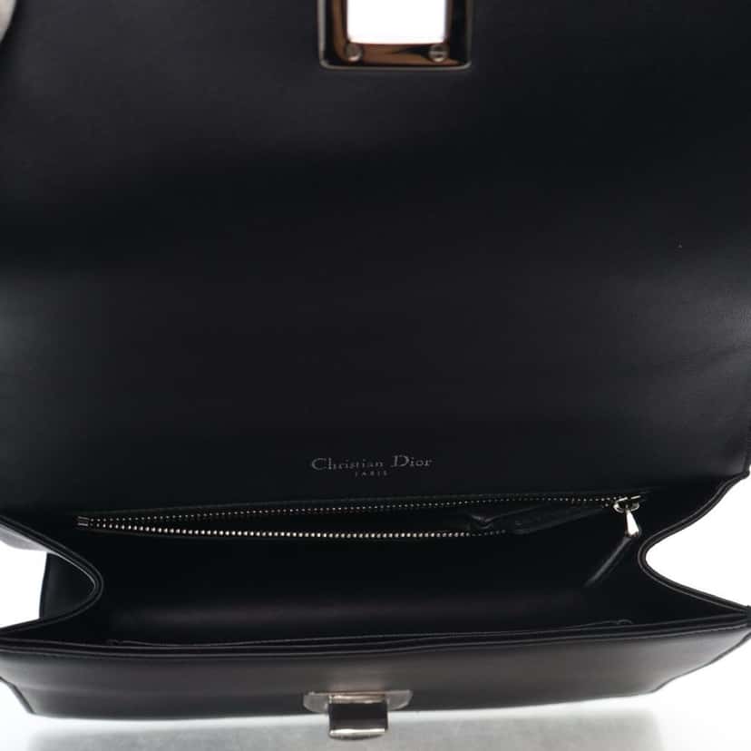Dior Medium Calfskin Paradise Diorama Flap Black Leather Good condition - Inside View