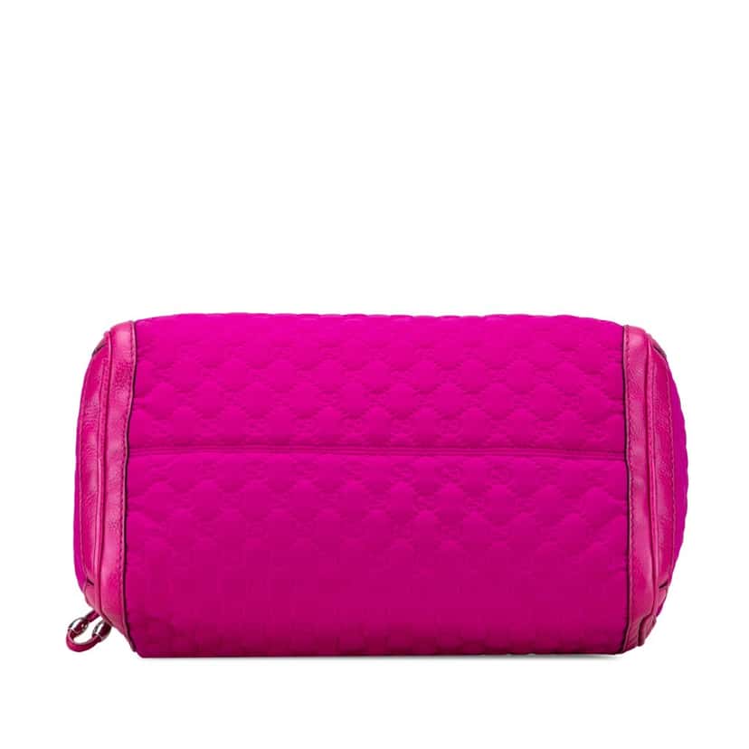 Gucci Medium Guccissima Neoprene Techno Tag Boston Bag Pink Polyester Good condition - Inside View