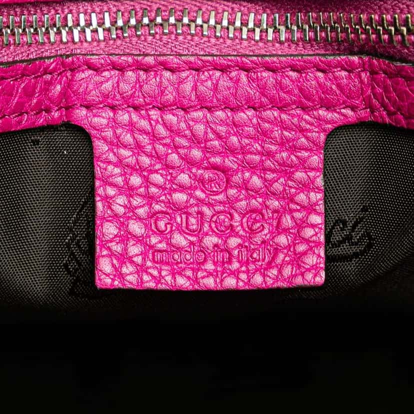 Gucci Medium Guccissima Neoprene Techno Tag Boston Bag Pink Polyester Good condition - Box View