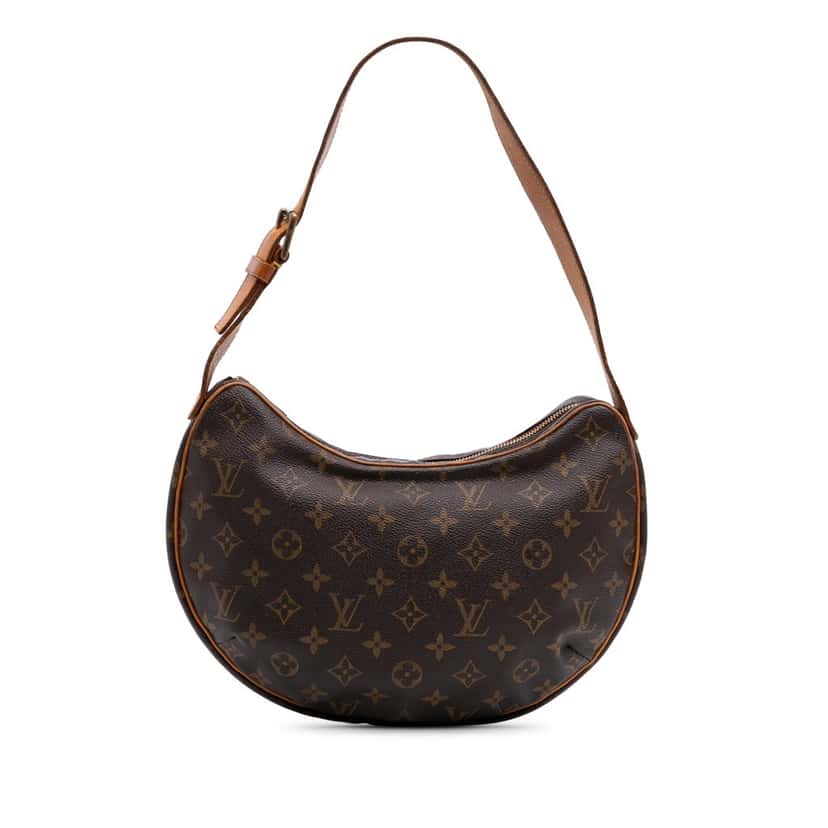Louis Vuitton Monogram Croissant MM Brown Canvas Good condition - Front View