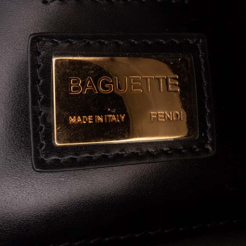 Fendi Medium Sequin Baguette Yellow Good condition - Box View