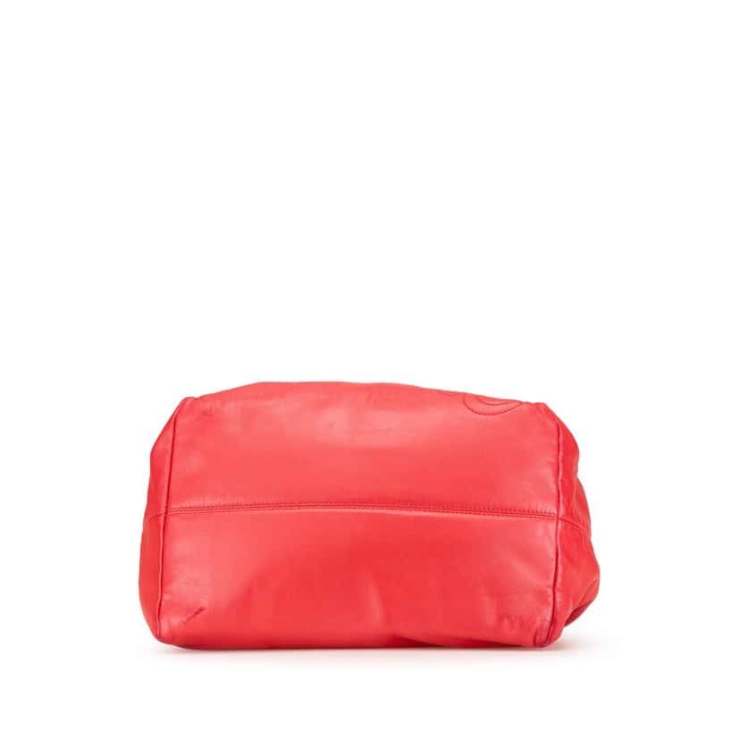Loewe Calfskin Anagram Handbag Red Leather Fair condition - Inside View
