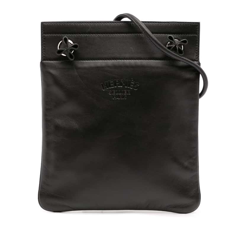 Hermès Mini Swift Aline Bag Black Leather Good condition - Front View