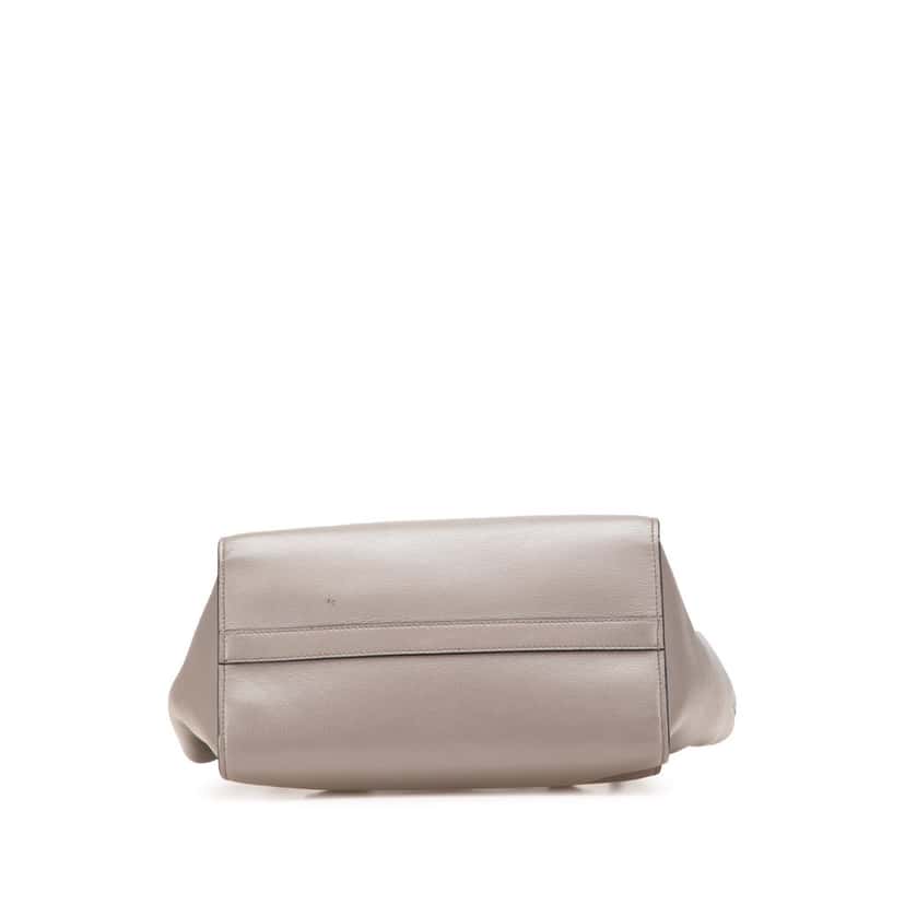 Prada Glace Calf Satchel Grey Leather Good condition - Inside View