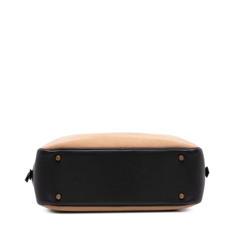 Hermès Toile and Clemence Plume 32 Brown Canvas Good condition - Inside View