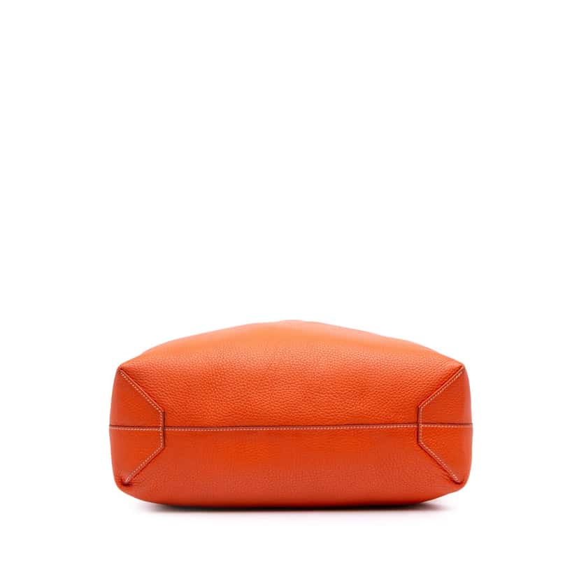 Hermès Clemence Double Sens 36 Orange Leather Good condition - Inside View