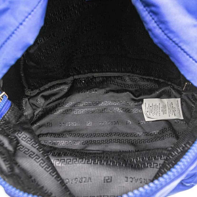 Versace Nylon Medusa Backpack Blue Good condition - Model View