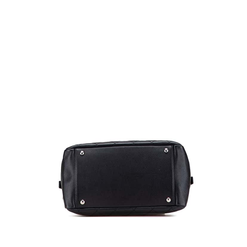 Chanel Petite Caviar Timeless Tote Black Leather Good condition - Inside View