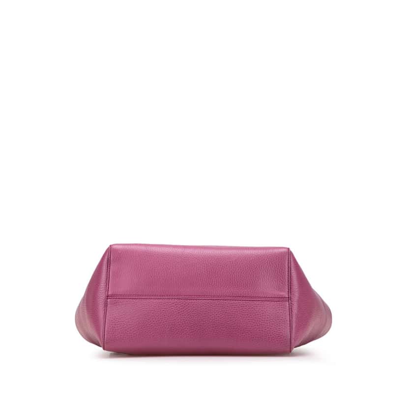Gucci Medium Leather Swing Tote Purple Leather Good condition - Inside View