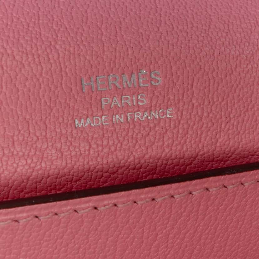 Hermès Chevre Mysore Octogone 23 Orange Leather Good condition - Box View