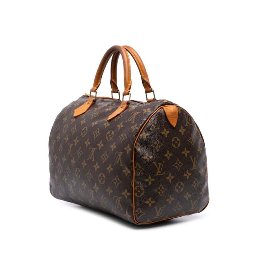 Louis Vuitton Monogram Speedy 30 Brown Canvas Good condition - Back View