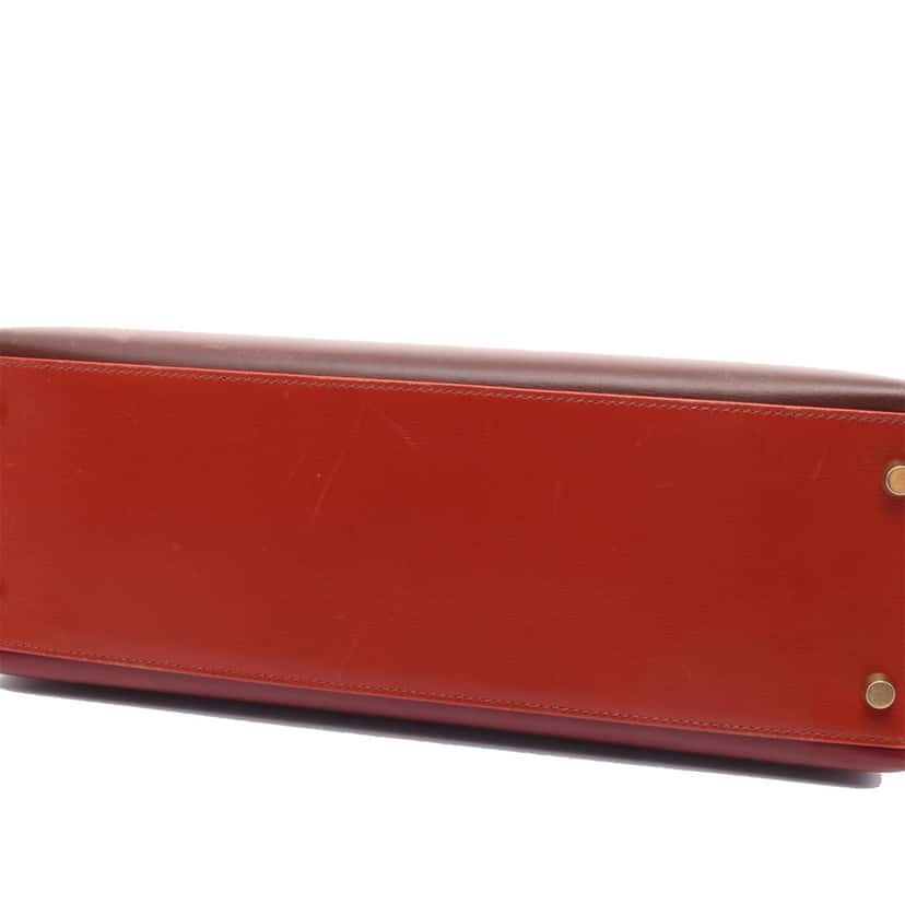 Hermès Tricolor Box Calf Kelly Sellier 32 Brown Leather Good condition - Inside View