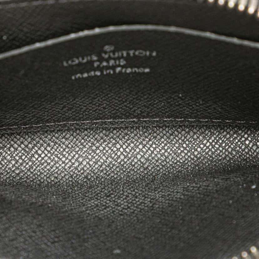 Louis Vuitton Monogram Eclipse Zippy Coin Purse Black Canvas Good condition - Model View