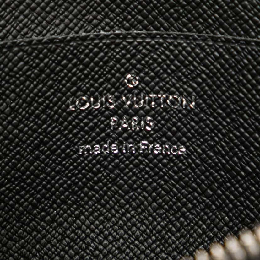 Louis Vuitton Monogram Eclipse Zippy Coin Purse Black Canvas Good condition - Box View