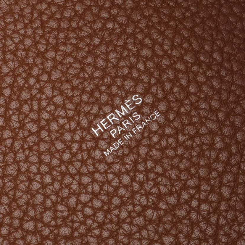 Hermès Bicolor Clemence Picotin Lock 22 Brown Leather Good condition - Model View