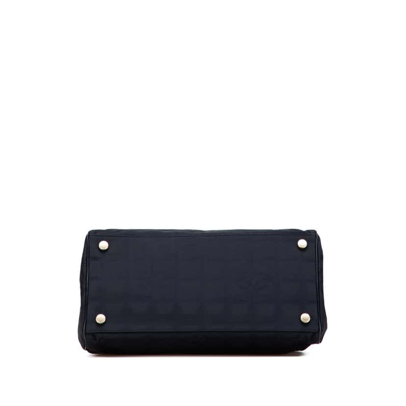 Chanel New Travel Line Nylon Handbag Blue Good condition - Inside View
