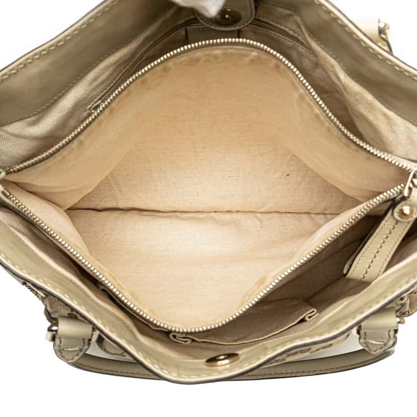 Gucci GG Canvas Sukey Tote Brown Canvas Good condition - Model View