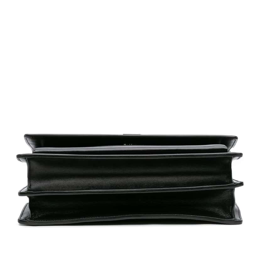 Saint Laurent Large Leather Monogram Sunset Crossbody Black Leather Good condition - Inside View