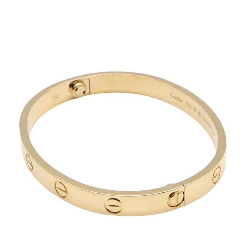 Cartier 18K Yellow Gold Classic Love Bracelet Gold Gold Good condition - Inside View