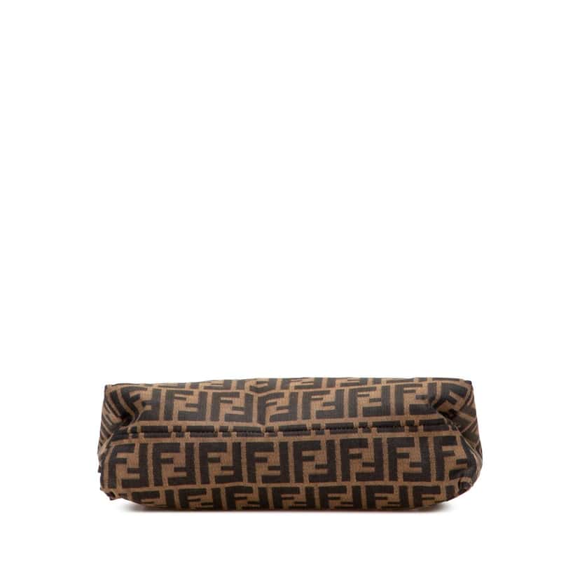Fendi Zucca Canvas Shoulder Bag Brown Canvas Good condition - Inside View
