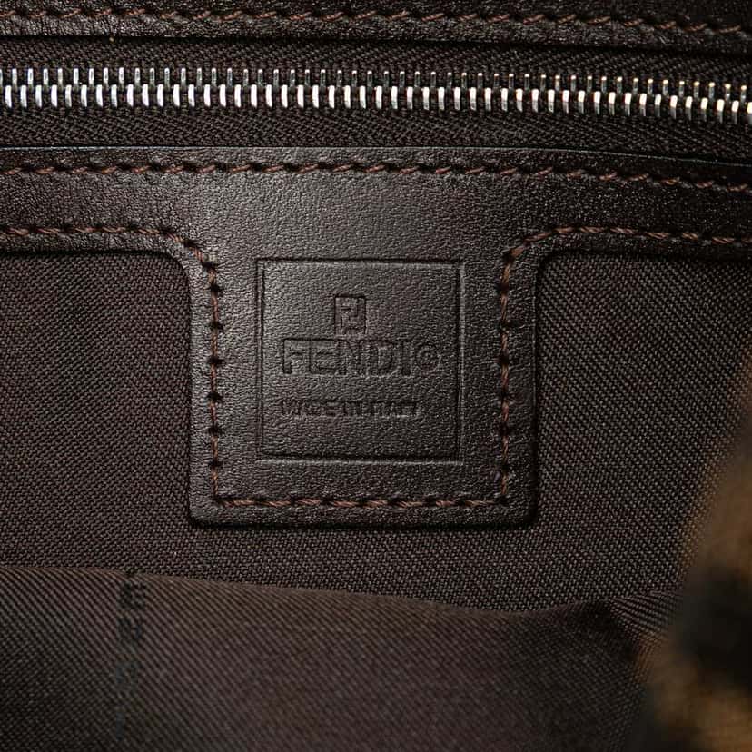 Fendi Zucca Canvas Shoulder Bag Brown Canvas Good condition - Box View