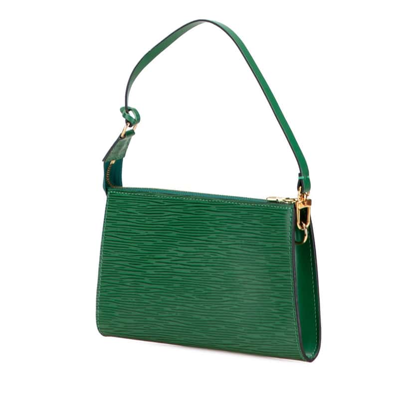 Louis Vuitton Epi Pochette Accessoires Green Leather Good condition - Back View