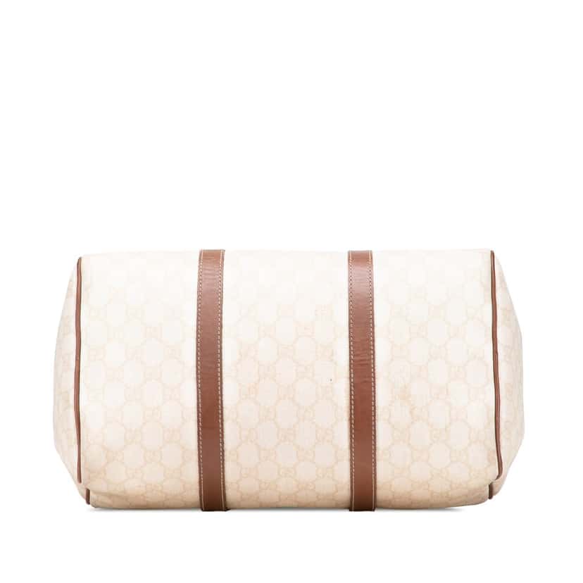 Gucci Medium GG Supreme Joy Boston White Canvas Good condition - Inside View