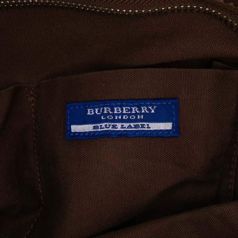 Burberry Supernova Check Canvas Tote Brown Canvas Good condition - Box View